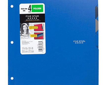 FOLDER C/BOLSAS FIVE STAR