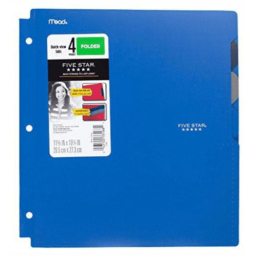 FOLDER C/BOLSAS FIVE STAR