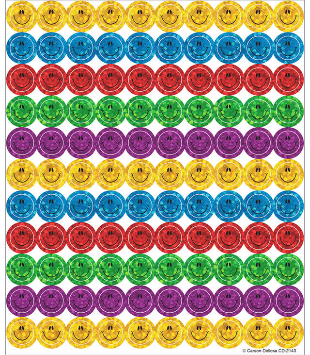 STICKERS SMILEY FACES MULTICOLOR 2143