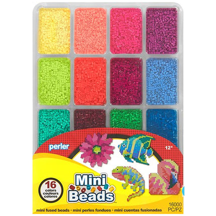 JUEGO MINI BEAD TRAY TROPICAL COLORS 16000UND