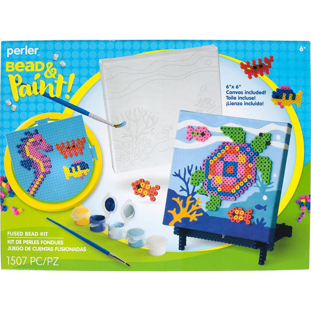 JUEGO BEAD & PAINT UNDERWATER 1500+CANVAS+PATRONES