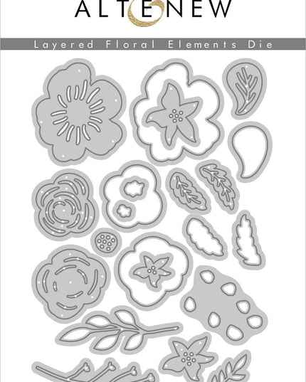DIE LAYERED FLORAL ELEMENTS