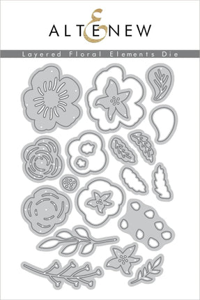 DIE LAYERED FLORAL ELEMENTS