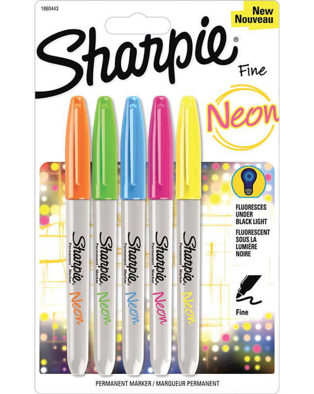 MARCADORES PERMANENTES COLOR NEÓN 5 UND SHARPIE