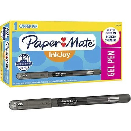 BOLIGRAFO INKJOY GEL 0.7 NEGRO PAPER MATE