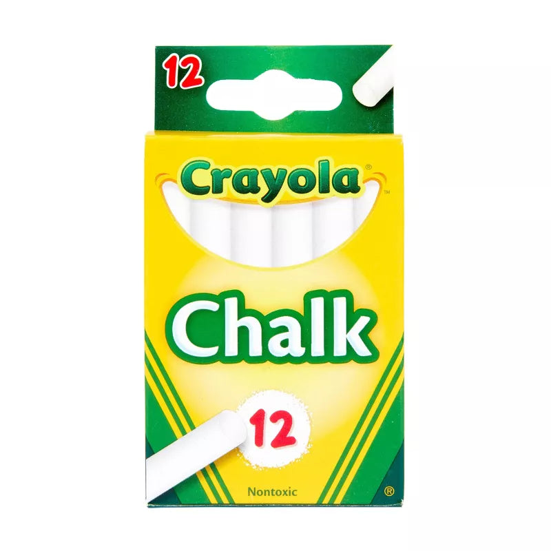 TIZA BLANCA CRAYOLA 12UNID