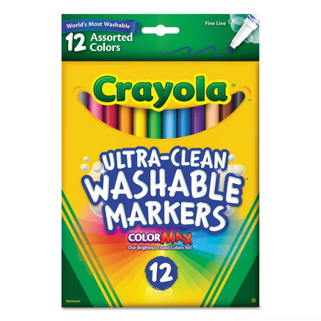 MARCADORES CRAYOLA DELGADOS 12`S