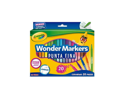 MARCADORES CRAYOLA P/FINA 20CLRS