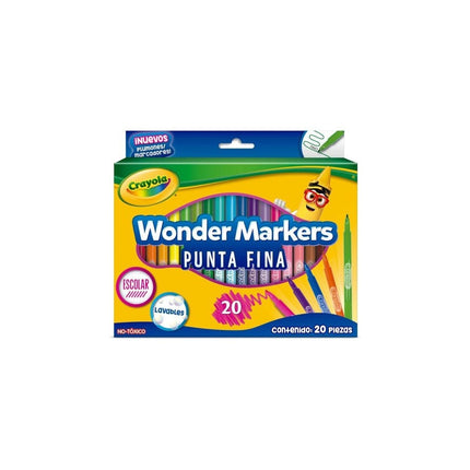 MARCADORES CRAYOLA P/FINA 20CLRS