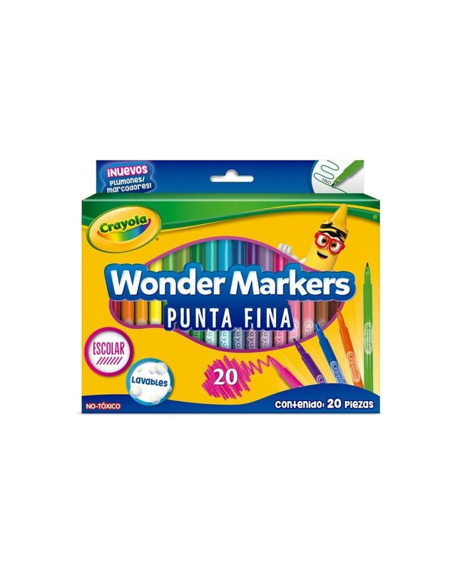 MARCADORES CRAYOLA P/FINA 20CLRS