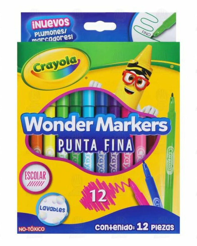 MARCADORES CRAYOLA P/FINA 12CLRS
