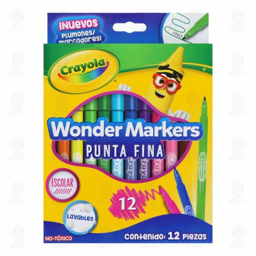 MARCADORES CRAYOLA P/FINA 12CLRS
