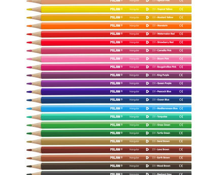 COLORES TRIANGULAR 24CLRS MILAN