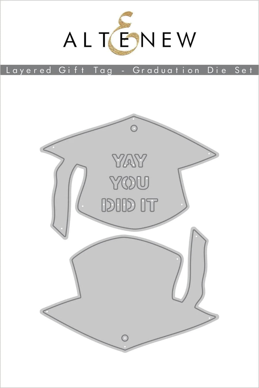 DIE LAYERED GIFT TAG GRADUATION