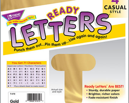 LETRAS GOLD METALLIC CASUAL #4