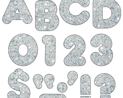LETTERS  SILVER SPARKLE CASUAL #4