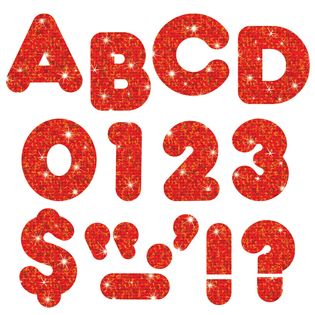 LETRAS RED SPARKLE CASUAL #4