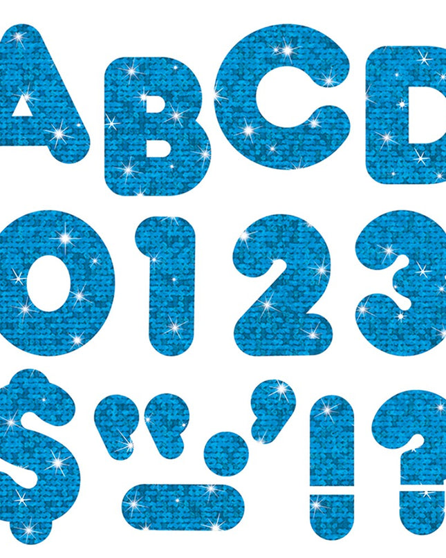 LETRAS SPARKLE CASUAL BLUE #4
