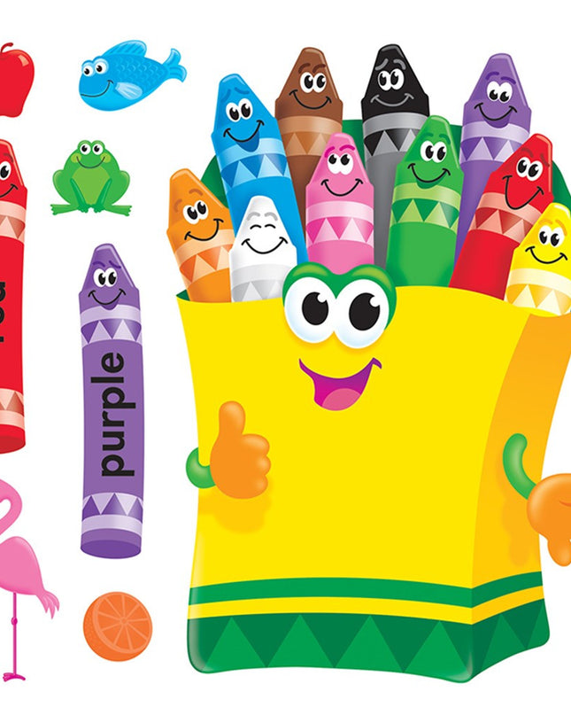 BULLETIN COLORFUL CRAYONS T8076