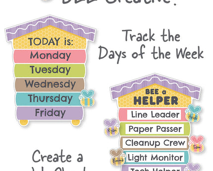 BULLETIN BOARD SET RAINBOW GARDEN