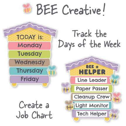 BULLETIN BOARD SET RAINBOW GARDEN