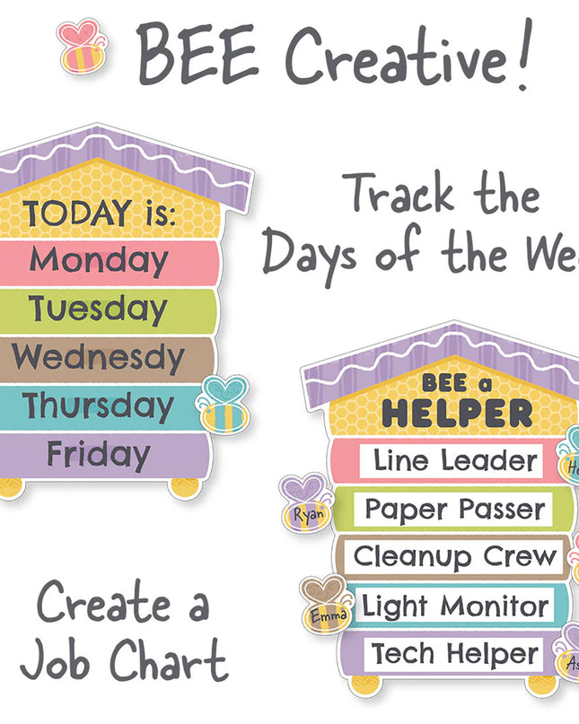 BULLETIN BOARD SET RAINBOW GARDEN