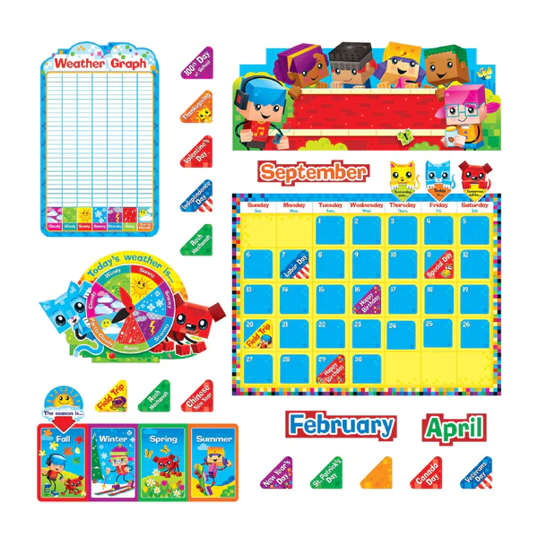 BULLETIN BLOCK STARS CALENDAR