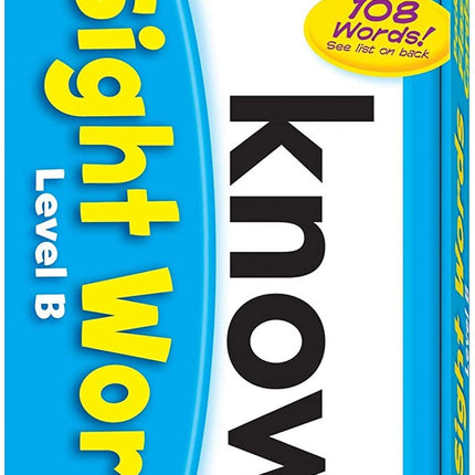 FLASH CARDS SIGHT WORD B
