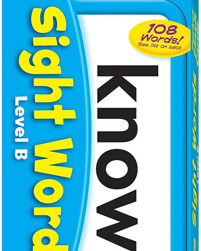 FLASH CARDS SIGHT WORD B