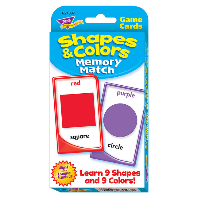 FLASH CARD SHAPES & COLOR MEMORY