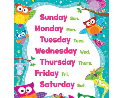 LAMINA DAYS OF THE WEEK