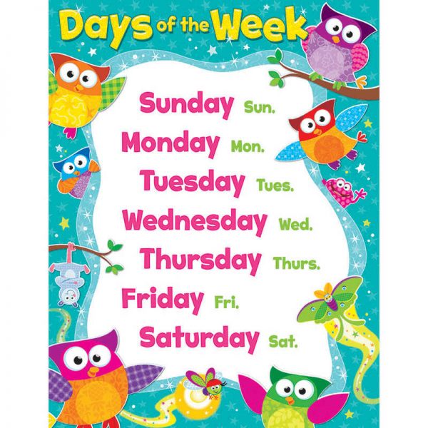 LAMINA DAYS OF THE WEEK