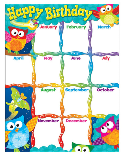 LAMINA HAPPY BIRTHDAY OWL