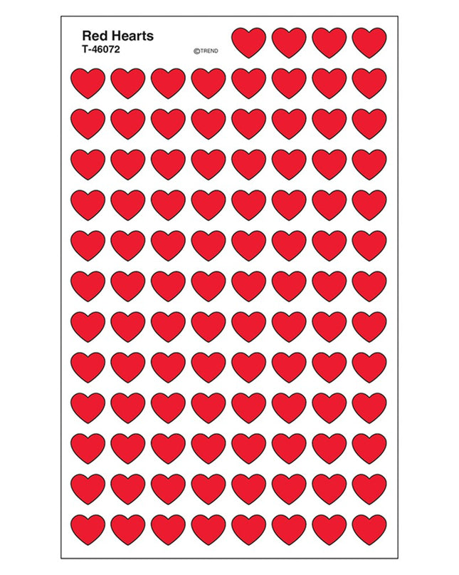 STICKERS RED HEARTS