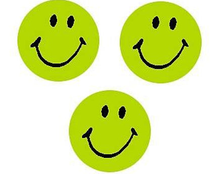 STICKERS NEON GREEN SMILES