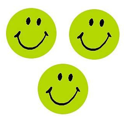 STICKERS NEON GREEN SMILES