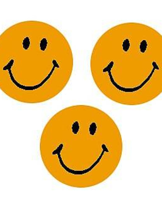 STICKERS NEON ORANGE SMILES
