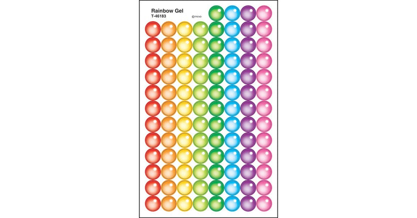 STICKERS RAINBOW GEL T-46183