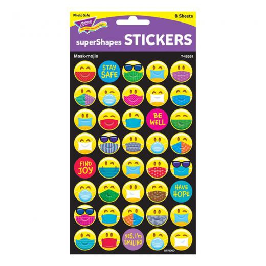 STICKERS MASK-MOJIS SUPERSHAPES