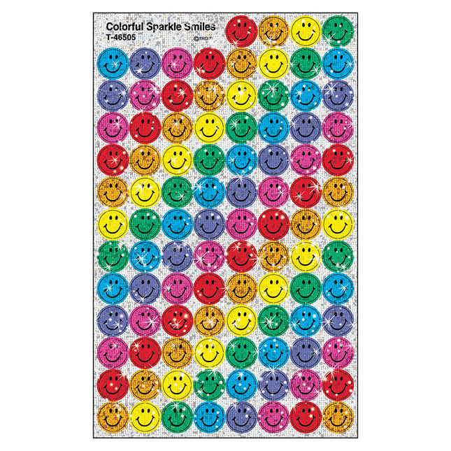 STICKERS COLORFUL SPARKLE SMILES