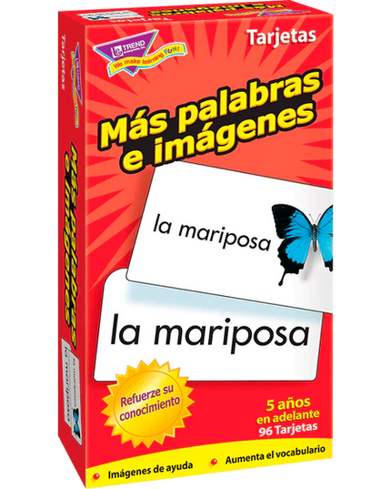 FLASH CARD MAS PALABRAS E IMAGINES