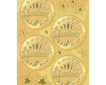STICKERS EXCELLENCE SEALS GOLD TREND
