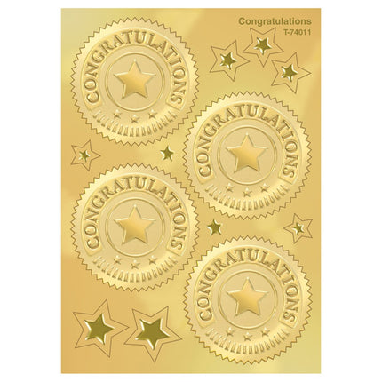 STICKERS CONGRATULATIONS (GOLD) AWARD