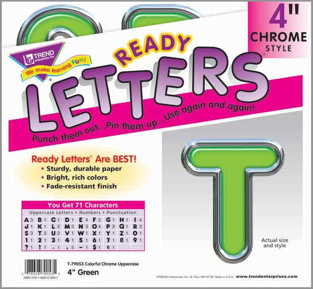 LETRAS GREEN 4 COLORFUL