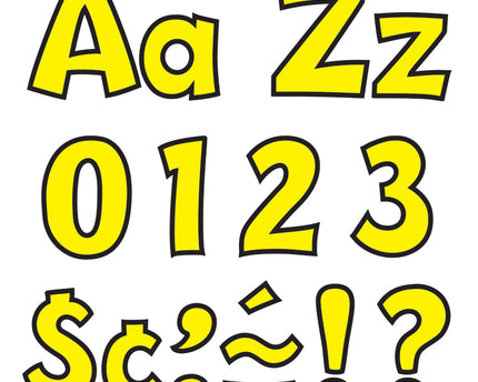 LETRAS #4 YELLOW PLAYFUL