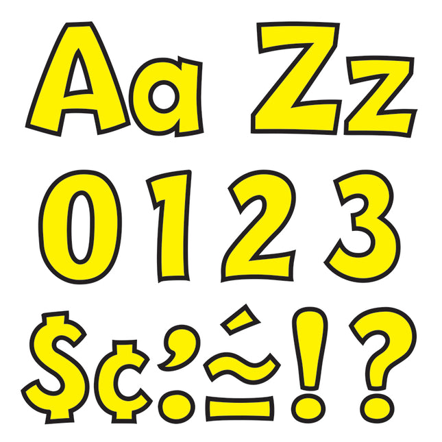LETRAS #4 YELLOW PLAYFUL