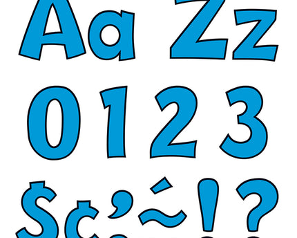 LETRAS #4 BLUE PLAYFUL