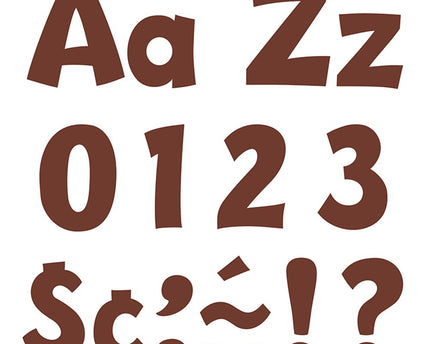 LETRAS 4PULG CHOCOLATE