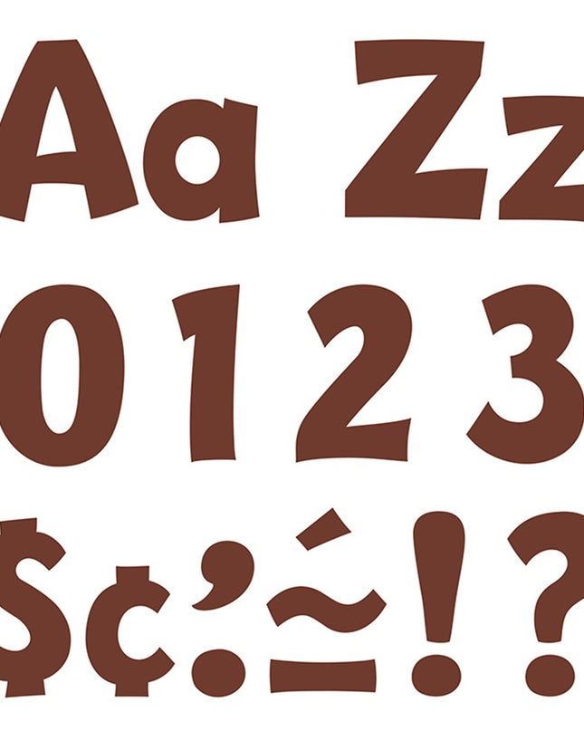 LETRAS 4PULG CHOCOLATE