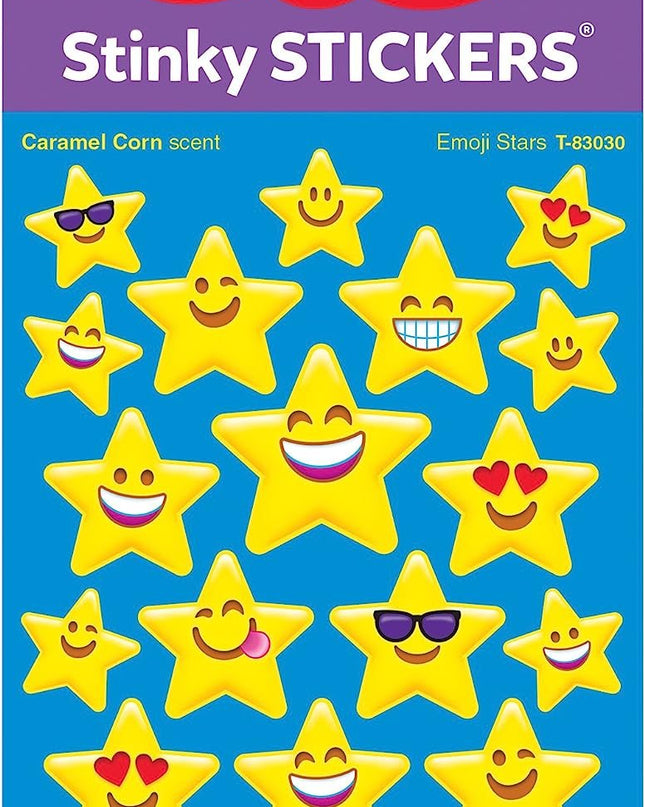 STICKERS EMOJI STARS CARAMEL CORN